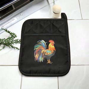 Potholder with a Rooster
